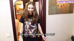 play Shocked by Her Dirty Talk and Big Dick Toy Play: Anna Sibster's Homemade Porno