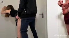 Play The Pizza Delivery Guy and My Hubby Took Turns Filling Me Up with Their Hot Loads